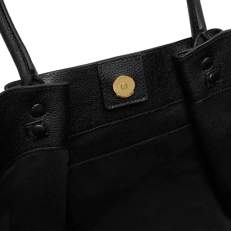 Tassa | Luxe Oversized Schoudertas met Gouden Sluiting