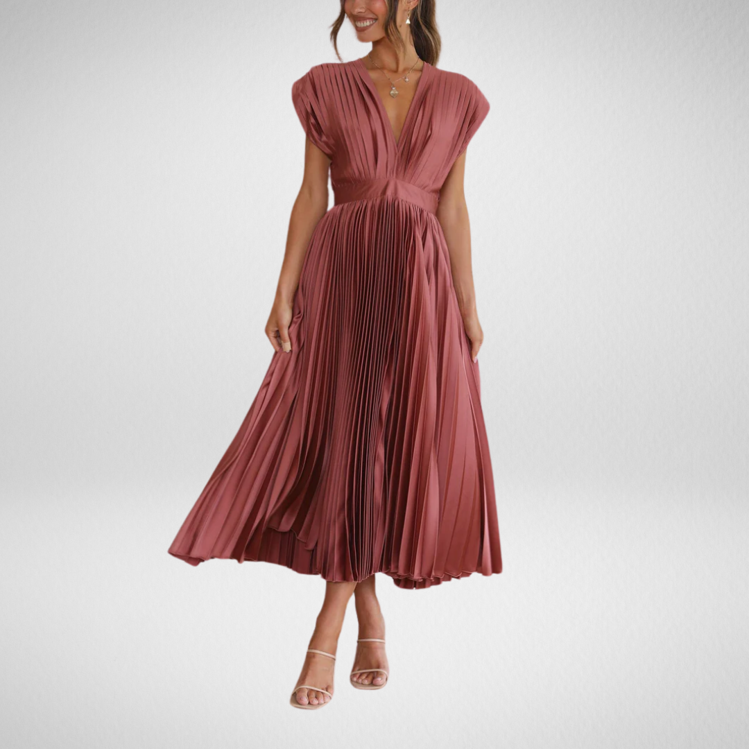 Marie | Elegant geplooide jurk