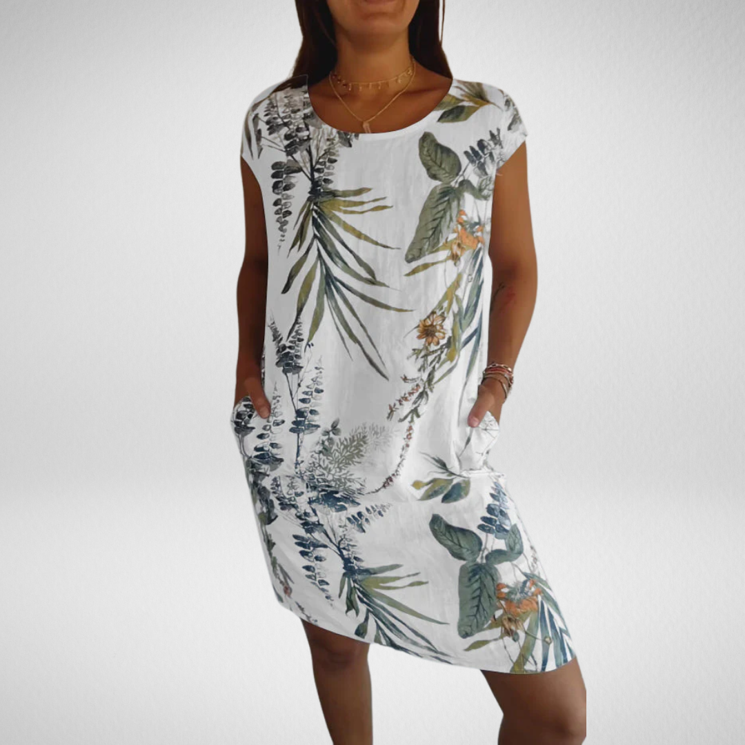 Anneline | Comfortabele Jurk met ronde hals