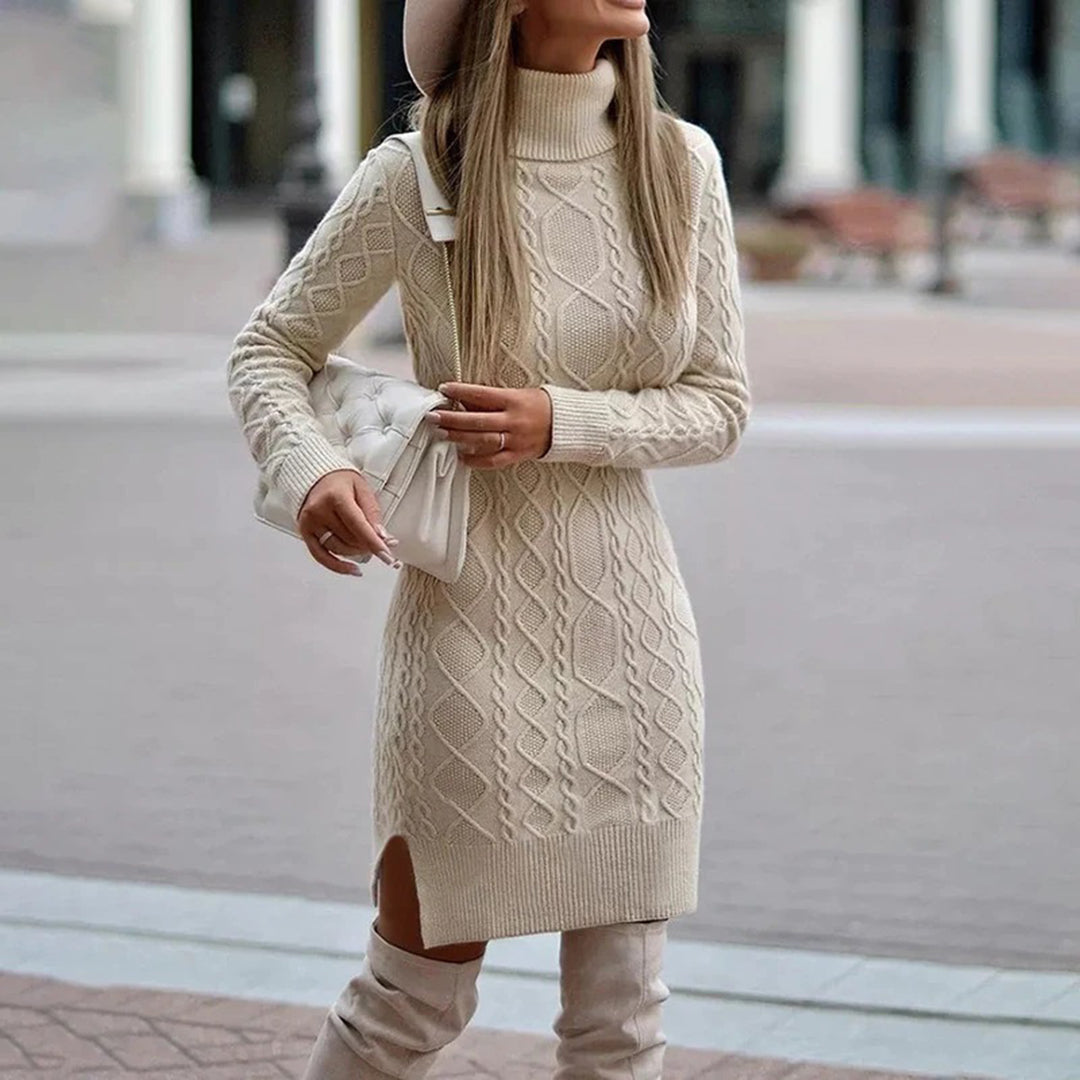 Coltrui Lange Mouw Bodycon Jurk voor Vrouwen