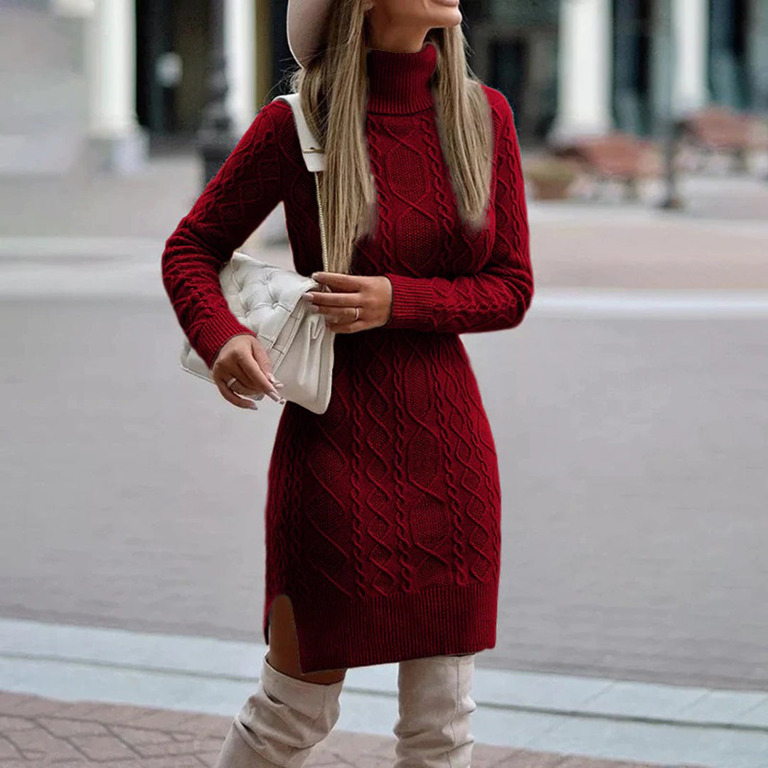 Coltrui Lange Mouw Bodycon Jurk voor Vrouwen