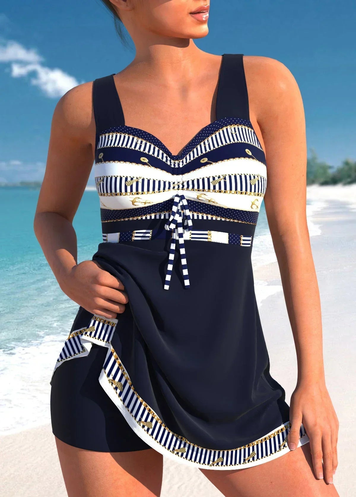 Gedrukte Zwemkleding Twee-delige Set voor Dames