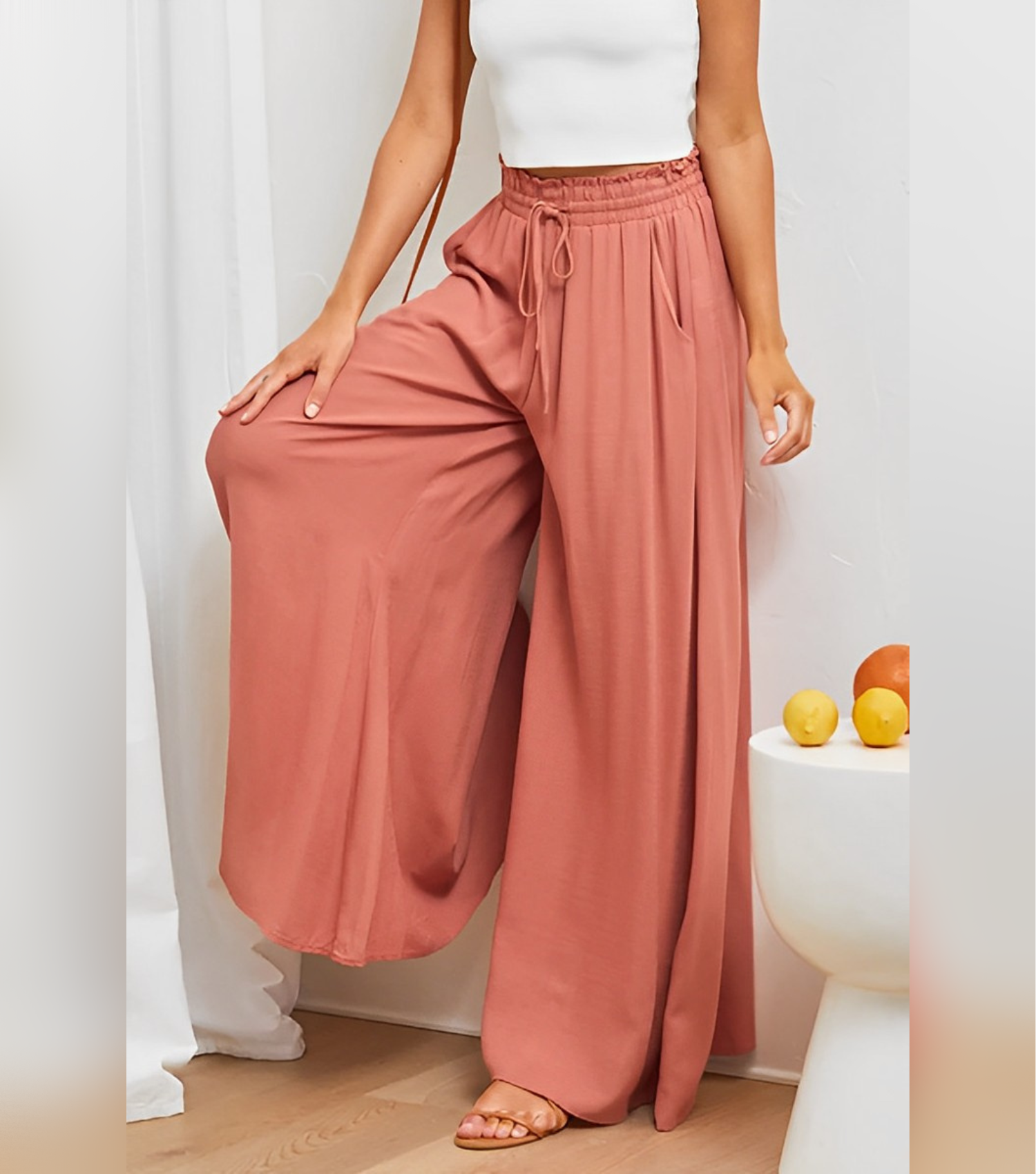 Broek met Hoge Taille voor Dames