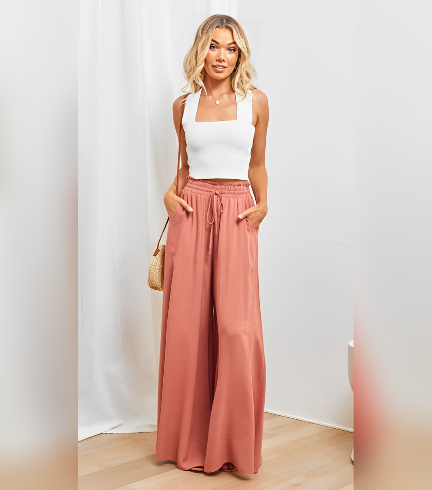 Broek met Hoge Taille voor Dames