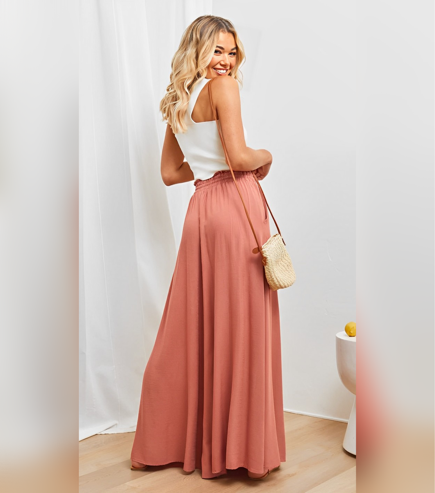 Broek met Hoge Taille voor Dames