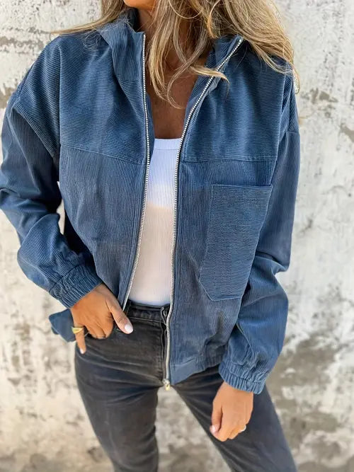 Lotte | Corduroy Zipper Jacket