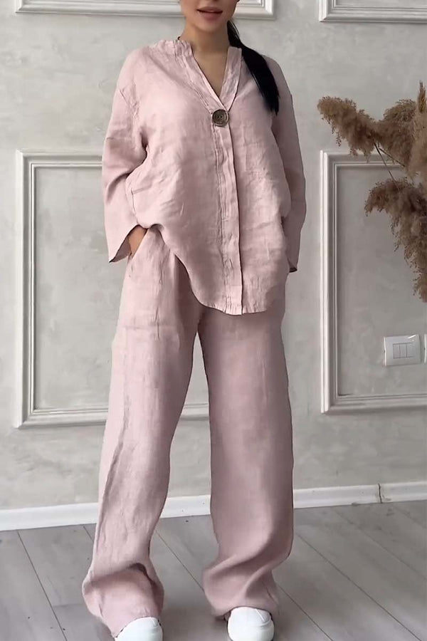 Lange Mouwen Top en Broek Set voor Dames